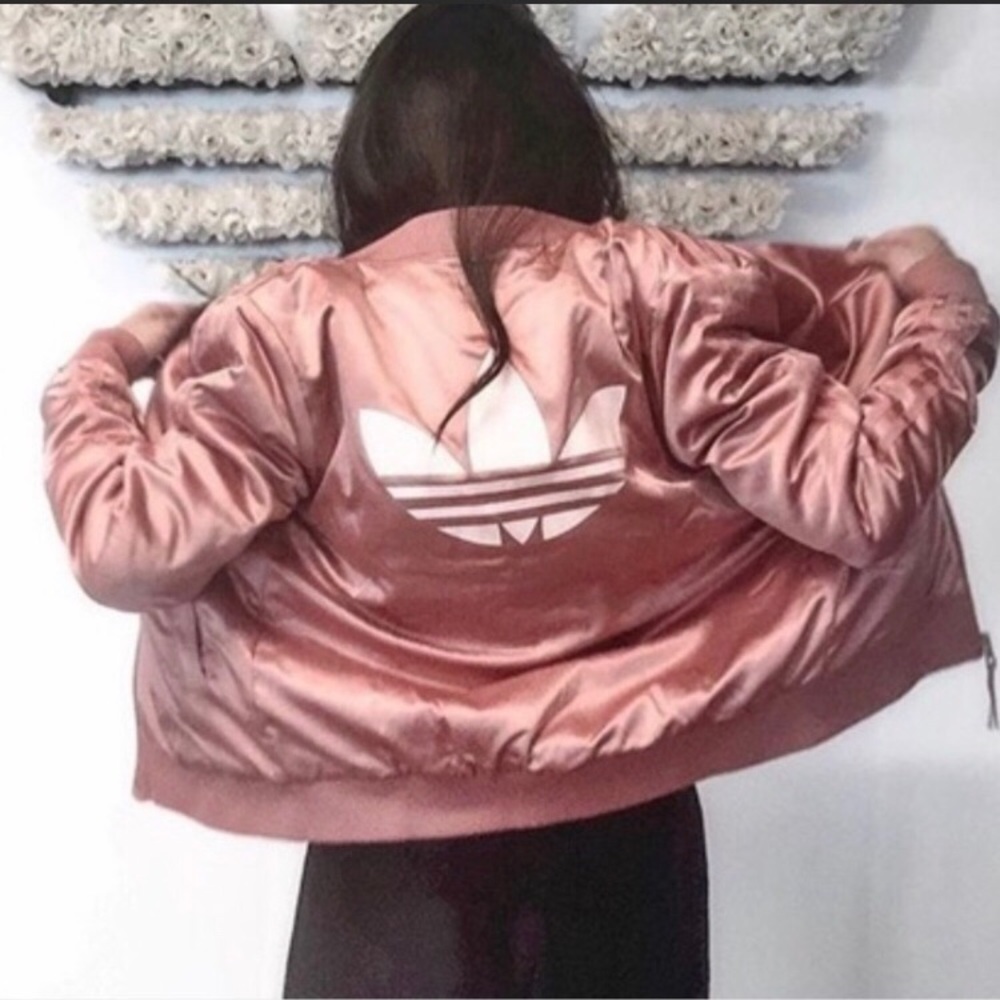 LIMITED EDITION ADIDAS Rose Gold Bomber Jacket